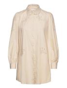 Lucille Long Shirt Cotton Beige Noella