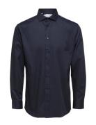 Slhslimnew-Tux Shirt Ls Cut Away B Navy Selected Homme
