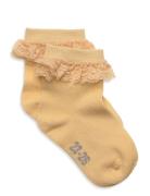 Ankle Sock W. Lace Yellow Minymo