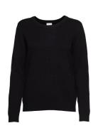 Viril O-Neck L/S Knit Top - Noos Black Vila