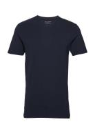 Slhnewpima Ss V-Neck Tee Noos Navy Selected Homme