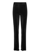 Pleata Slit Pants Black Bzr