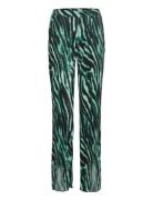 Pleata Slit Pants Patterned Bzr