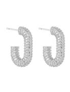 U Rock Crystal Earring Silver By Jolima