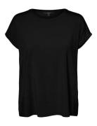 Vmava Plain Ss Top Ga Jrs Noos Black Vero Moda