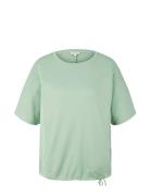 T-Shirt Fluent Batwing Green Tom Tailor