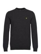 Crew Neck Lambswool Blend Jumper Grey Lyle & Scott