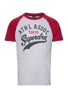 Vintage Home Run Raglan Tee Patterned Superdry