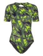 Whitney Bathing Suit Green Wood Wood