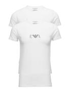 Mens Knit 2Pack T-Sh White Emporio Armani