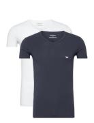 Mens Knit 2Pack T-Shirts Patterned Emporio Armani