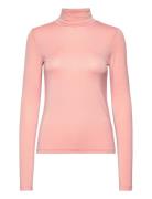 Joline T-Neck Pink Basic Apparel