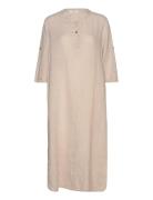 Crbellis Caftan Dress Beige Cream