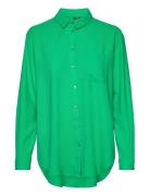 Vmmymilo Ls Shirt Wvn Ga Noos Green Vero Moda