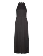 Slfregina Halterneck Ankle Dress B Black Selected Femme