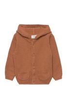 Knit Cardigan Ls Brown Fixoni