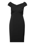 Crepe Off-The-Shoulder Cocktail Dress Black Lauren Ralph Lauren