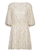 Short Shimmer Dress Beige Coster Copenhagen