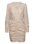 D6Douze Draped Mini Dress Beige Dante6