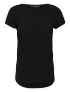 Vmbecca Plain Ss Top Wvn Noos Black Vero Moda