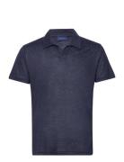 Linen Solid Ss Polo Navy GANT