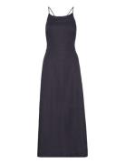 Malougz Linen Long Dress Navy Gestuz