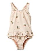 Amara Printed Swimsuit Cream Liewood