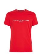 Tommy Logo Tee Red Tommy Hilfiger