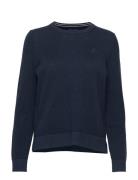 Cotton Pique C-Neck Blue GANT