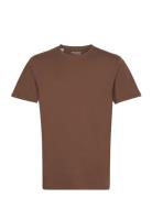 Slhaspen Ss O-Neck Tee Noos Brown Selected Homme