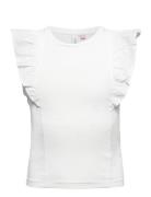 Vmlola Sl Ruffle Top Jrs Girl White Vero Moda Girl