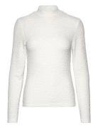 Slfginny Ls High Neck Top Noos White Selected Femme