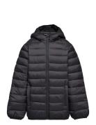 Hood Quilted Coat Black Mango