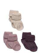 Ida Glitter Socks - 3-Pack Patterned Mp Denmark