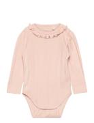 Body Ls Pointelle Pink En Fant