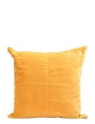 Velvet Cushion Cover 50X50 Cm Yellow Ceannis