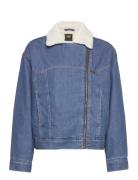 Sherpa Moto Jkt Blue Lee Jeans