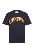 Deacon T-Shirt Navy Les Deux