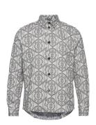 Akira Jacquard Overshirt Grey Les Deux