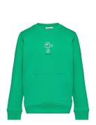 Sweatshirt With Back Print Green Tom Tailor
