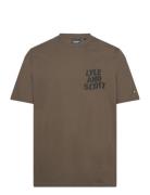 Ripple Logo T-Shirt Khaki Lyle & Scott