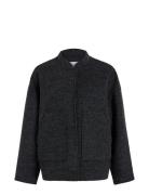 Vicecilie Wool Bomber Jacket Grey Vila