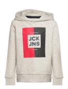 Jjoscar Sweat Hood Jnr Grey Jack & J S