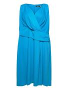 Str Matte Jersey-Dress Blue Lauren Women