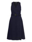 Knit Jcqrd Hrngbne-Dress Navy Lauren Ralph Lauren