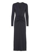 Melanie Drape Dress Black Notes Du Nord