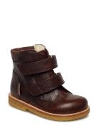 Boots - Flat - With Velcro Brown ANGULUS