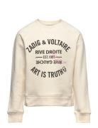 Sweatshirt Cream Zadig & Voltaire Kids