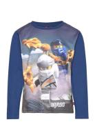 Lwtaylor 713 - T-Shirt L/S Blue LEGO Kidswear