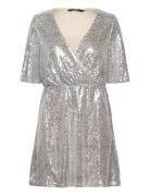 Vmkaje 2/4 Short Dress Jrs Silver Vero Moda